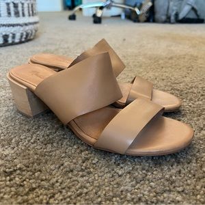 Madewell Kiera Mule Sandal 8.5 Vintage Beige